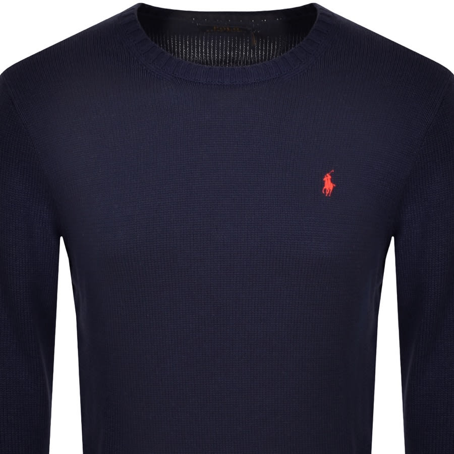 Alternative Image for ProductRalph Lauren Crew Neck Knit Jumper Navy2